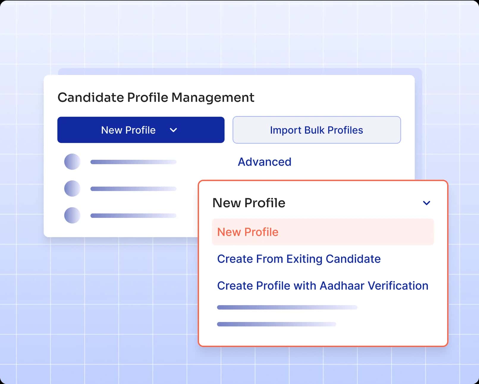Candidate Profile Management
