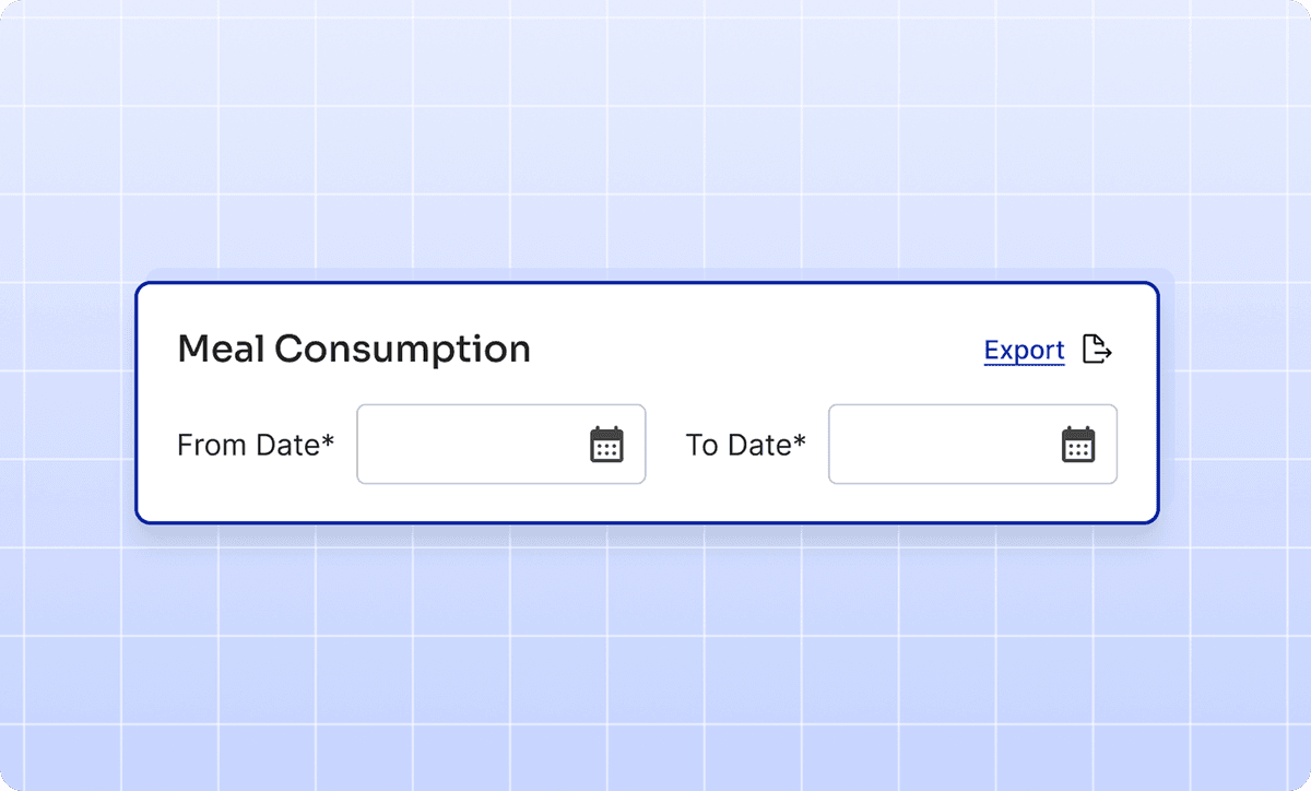 Meal Consumption Report