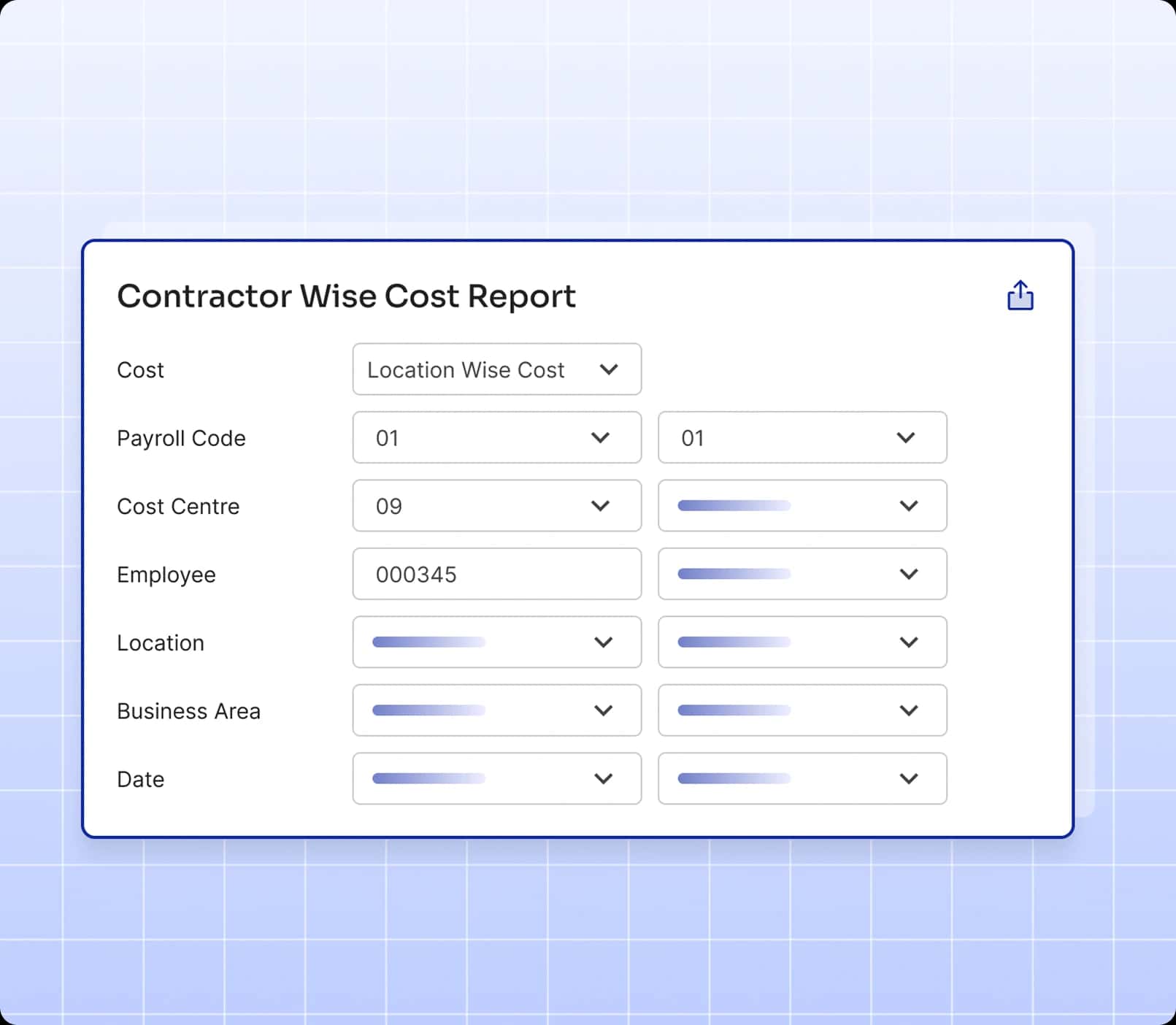 Contractor-wise Cost Report