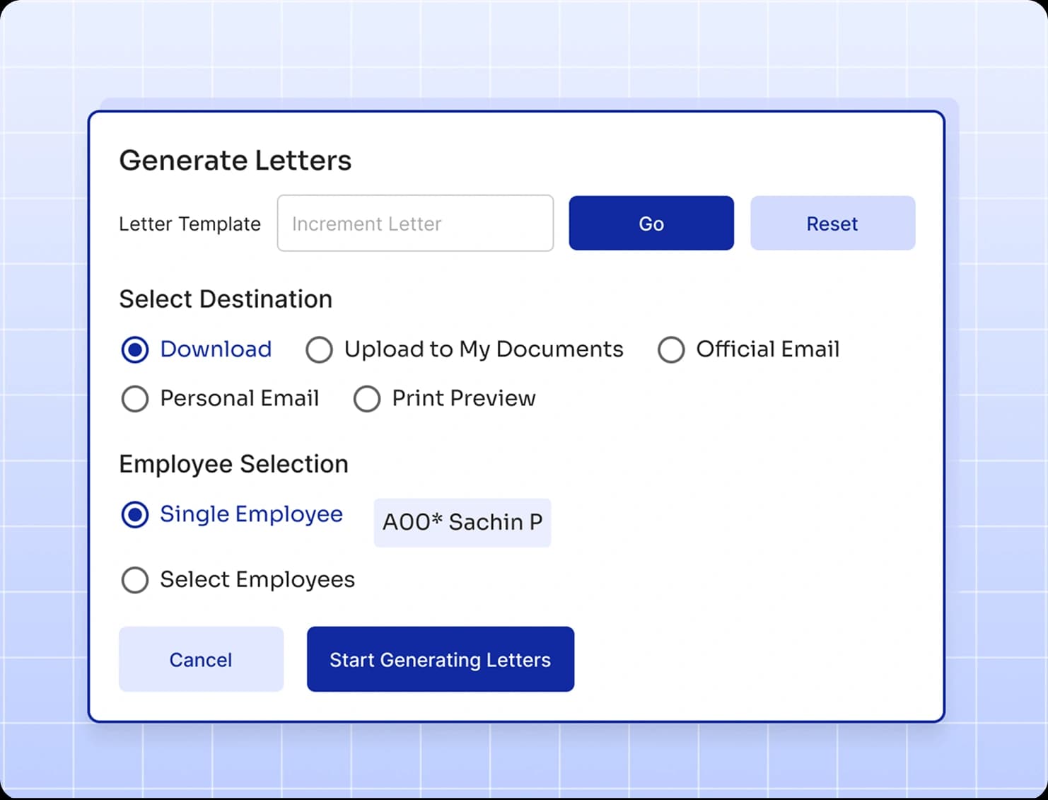 Automate Experience & Relieving Letters