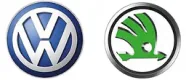 Volkswagen and Skoda logos