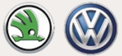 Skoda and Volkswagen logo